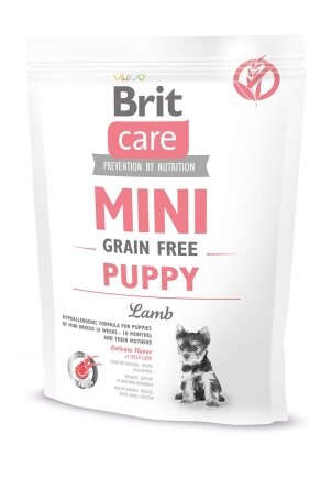 Сухий корм Brit Care GF Mini Puppy для цуценят мініатюрних порід, з ягням, 400 г