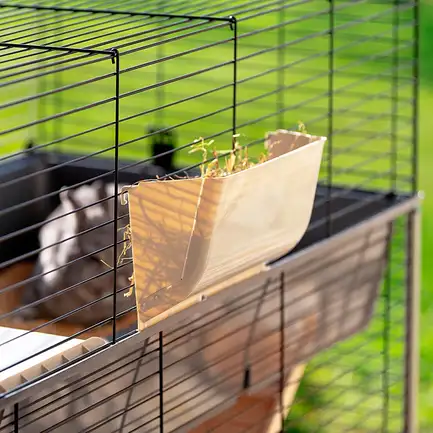 Ferplast CAGE RABBIT 100 DOUBLE Клітка 2 поверхи для кролів чорна: додаткове фото 9