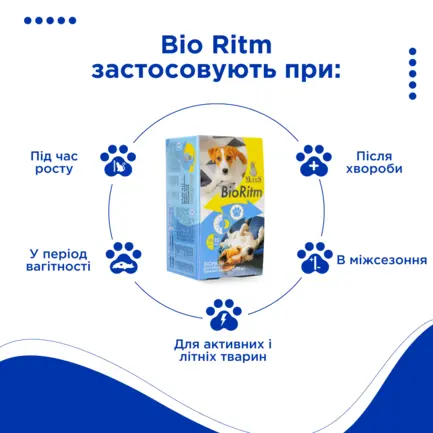 Біоритм (BioRitm) полівітамінний комплекс для собак середніх порід (10-30 кг), MODES: додаткове фото 2