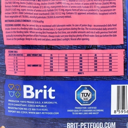 Сухий корм Brit Premium Dog Junior L для цуценят та юніорів великих порід, з куркою, 3 кг — Фото 4