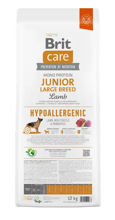 Сухий корм Brit Care Dog Hypoallergenic Junior Large Breed для молодих собак великих порід, гіпоалергенний з ягням, 12 кг: додаткове фото 4