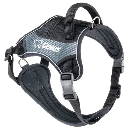 Ferplast GENIUS MEDIUM BLACK HARNESS нейлонова шлея для тварин чорна: додаткове фото 5