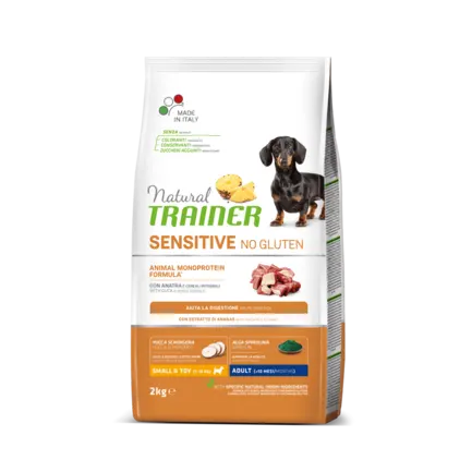 Natural Trainer Dog Sensitive Small&Toy Adult Mini сухий корм для дорослих собак дрібних порід без глютену з качкою 2 кг