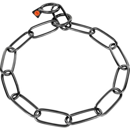 Sprenger Collar Extra Long Link СПРЕНГЕР НАШИЙНИК для собак, екстрадовга ланка 4мм, воронована нержавіюча сталь 4 мм, 76 см