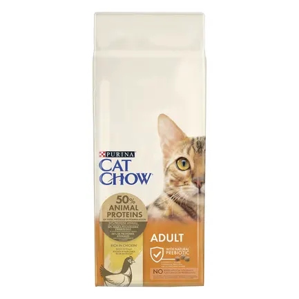 Сухий корм CAT CHOW Adult для дорослих котів з куркою 15 кг: додаткове фото 2