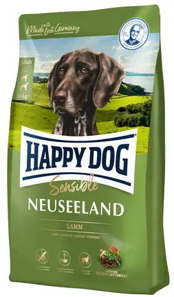 Сухий корм Happy Dog Sensible Neuseeland д/дорослих собак з чутливим травленням з ягням та рисом, 12,5 кг,3534