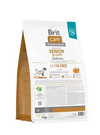 Сухий корм Brit Care Dog Grain-free Senior & Light для старіючих собак, беззерновий з лососем, 3 кг: додаткове фото 3