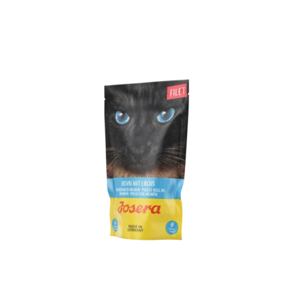 Вологий корм для котів Josera філе курки з лососем 16x70g