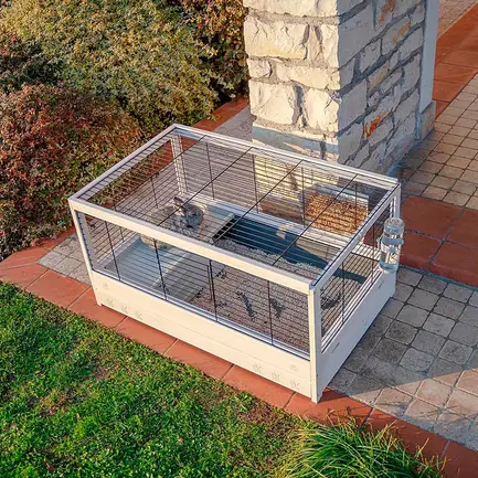 Ferplast CAGE ARENA 100 Клітка для кролів, дерев'яна: додаткове фото 5