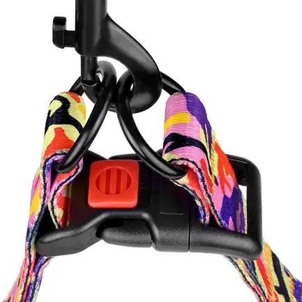 Шлея для Собак BronzeDog Urban Camo Нейлонова Помаранчева L: додаткове фото 3