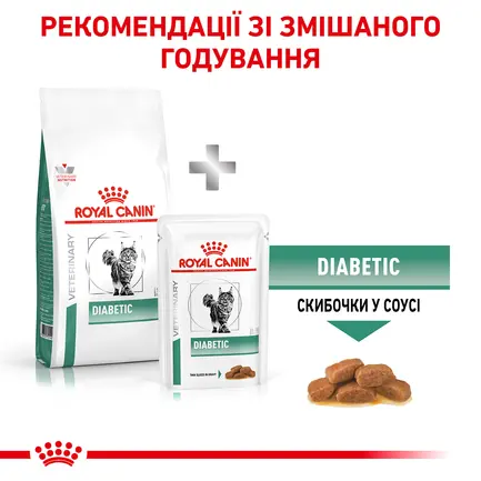 Дієтичний сухий корм Royal Canin DIABETIC CAT для котів 0,4 кг: додаткове фото 6
