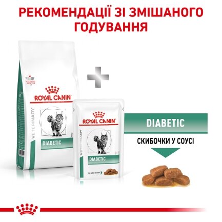 Дієтичний сухий корм Royal Canin DIABETIC CAT для котів 0,4 кг — Фото 5