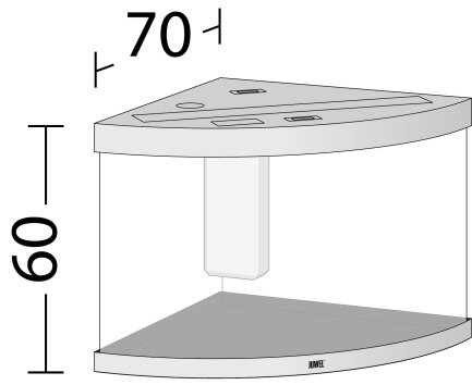 Акваріум Juwel кутовий Trigon 190 LED, 99х60х70 см, 190 л — Фото 3