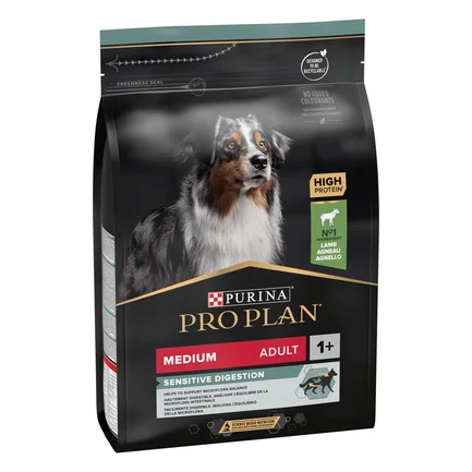 Сухий корм PRO PLAN Medium Adult 1+ Sensitive Digestion для дорослих собак середніх порід з чутливим травленням з ягням 3 кг: додаткове фото 3