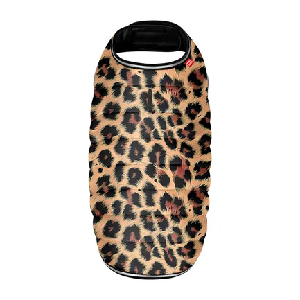 Курточка-накидка для собак WAUDOG Clothes, малюнок "Леопард", XL, А 47 см, B 68-80 см, С 42-52 см: додаткове фото 3