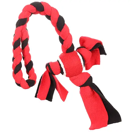 Flamingo Womas Fleece Rope With Ball ФЛАМІНГО ВОМАШ МОТУЗКА З М’ЯЧЕМ іграшка для собак 10,5 х 58 см