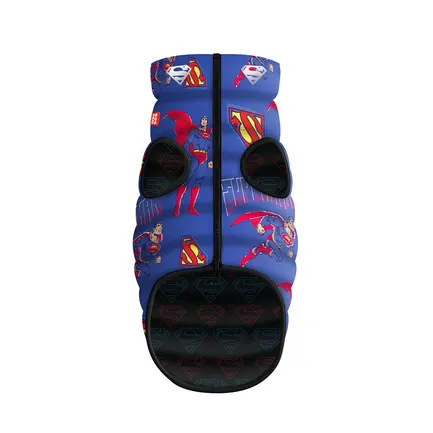 Курточка для собак WAUDOG Clothes двостороння, малюнок "Сила Супермена", M50, В 76-78 см, С 55-60 см