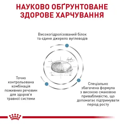 Дієтичний сухий корм Royal Canin HYPOALLERGENIC PUPPY для цуценят 3,5 кг: додаткове фото 3