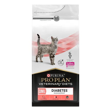 Сухий дієтичний корм PRO PLAN VETERINARY DIETS DM ST/OX Diabetes Managment для дорослих котів для регулювання надходження глюкози (цукровий діабет) 1,5 кг: додаткове фото 2