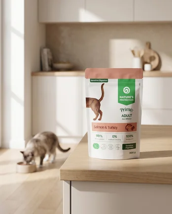 Nature's Protection Prime Sensitive Digestion Adult Cats Salmon and Turkey Вологий корм для котів з чутливим травленням з лососем і індичкою, 300 г: додаткове фото 5