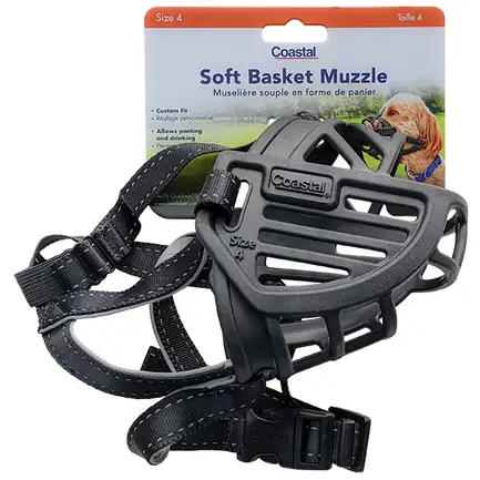 Coastal Soft Basket Muzzle КОСТАЛ СОФТ БАСКЕТ МАЗЛ силіконовий намордник для собак розмір 4