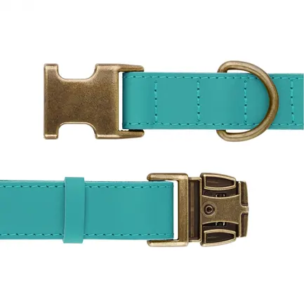 Нашийник для собак шкіряний BronzeDog Antiq ментол M: додаткове фото 4