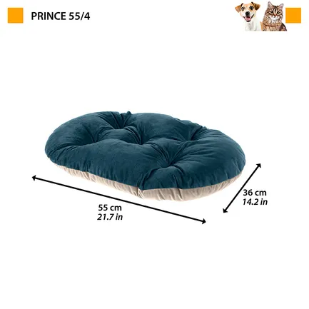 Ferplast PRINCE 55/4 CUSHION PURPLE-BEI Подушка-підстилка двостороння,фіолетово-бежева — Фото 1