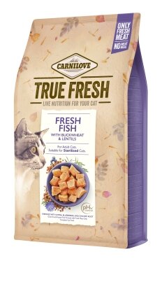 Сухий корм Carnilove True Fresh Cat для для дорослих котів, з рибою, 4,8 кг