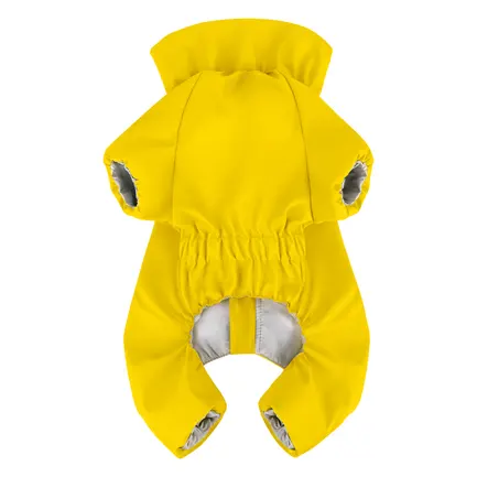 Дощовик для собак WAUDOG Clothes, водонепроникний, M47, В 69-72 см, С 47-50 см, жовтий: додаткове фото 3