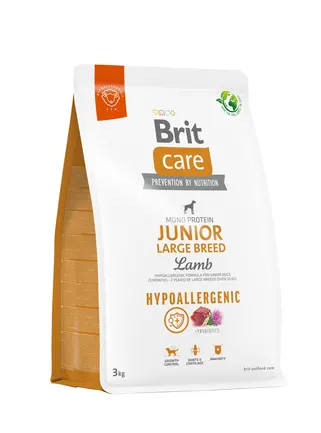 Сухий корм Brit Care Dog Hypoallergenic Junior Large Breed для молодих собак великих порід, гіпоалергенний з ягням, 3 кг