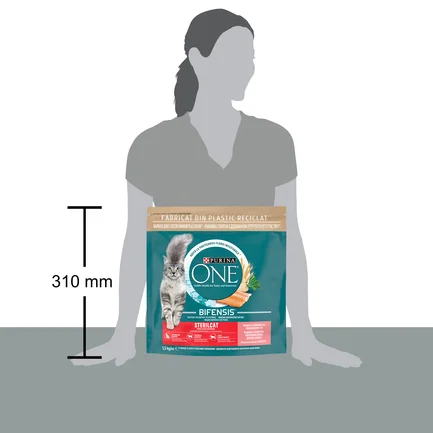 Сухий корм PURINA ONE Sterilcat для дорослих котів після стерилізації комплекс Bifensis з лососем 1,5 кг: додаткове фото 4