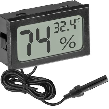 Цифровий термометр-гігрометр Kruger Meier Elonipac LCD з датчиком на кабелі 200 см: додаткове фото 7