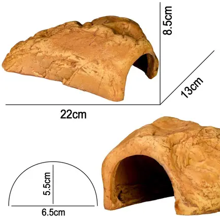 Декорація пещера Terrario Rock Shelter без дна 22x13x8,5см (23139): додаткове фото 2