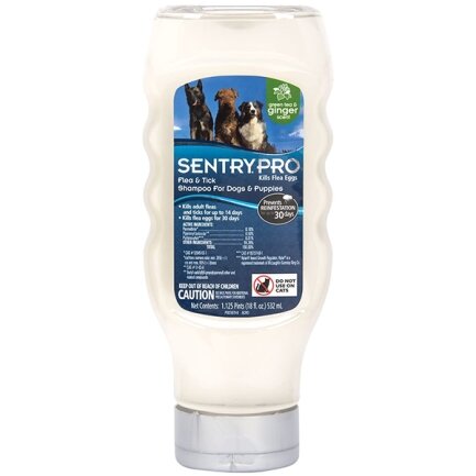 Sentry Pro Green Tea &amp; Ginger Shampoo СЕНТРІ ПРО ІМБИР шампунь від бліх і кліщів для собак 0,532 л