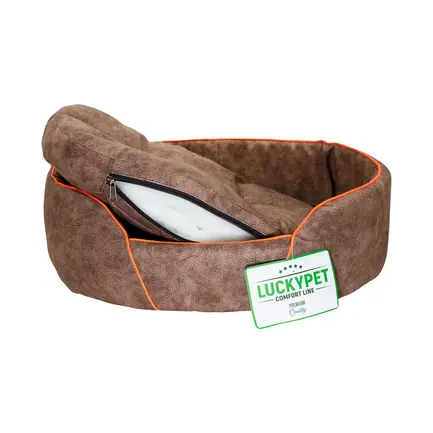 Лежак Доллі №6 Коричневий Lucky Pet, 54х76х15: додаткове фото 2