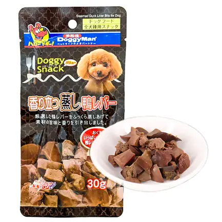 DoggyMan Steamed Duck Liver Bits ДОГГІМЕН КАЧИНА ПЕЧІНКА НА ПАРУ ласощі для собак 0,03 кг