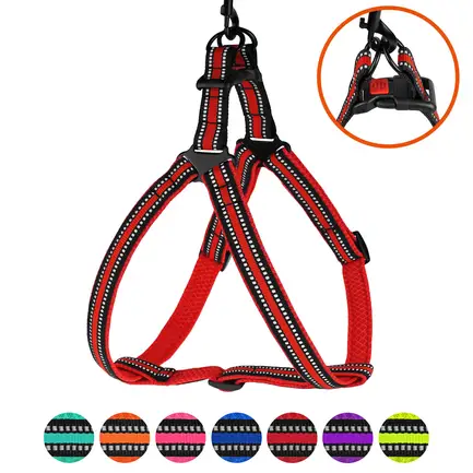 Шлея для Собак BronzeDog Mesh Стандарт Червоний M: додаткове фото 5
