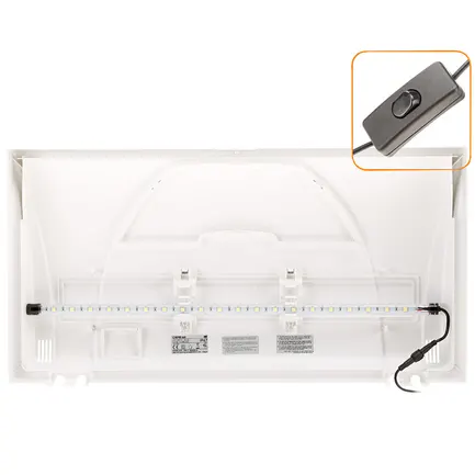 Ferplast CAPRI 60 LED Акваріум скляний з LED-освітленням, білий: додаткове фото 4