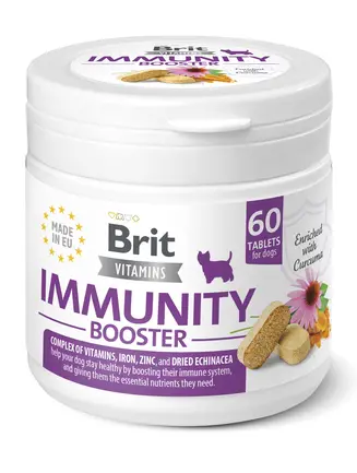 Вітаміни для собак Brit Vitamins Immunity Booster 120 g для імунітету 60 таблеток