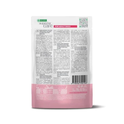 Nature's Protection Superior Care White Dogs Adult Tuna Додатковий вологий корм для собак з білим забарвленням з тунцем, 70 г: додаткове фото 2