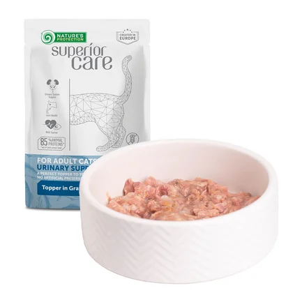 Nature's Protection Superior Care Adult Cats Urinary Tuna & Salmon Вологий корм для котів для підтримки сечовидільної системи з тунцем і лососем, 70 г: додаткове фото 4