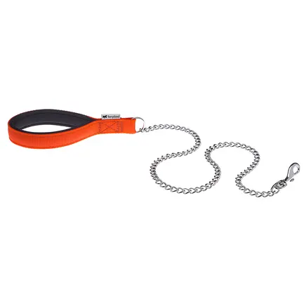 Ferplast DAYTONA GM25/100 ARANCIO CHR Повідець для собак з металевим ланцюжком