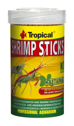 Сухий корм Tropical Shrimp Sticks для креветок та раків, 55 г (палички)