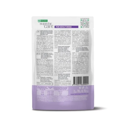 Nature's Protection Superior Care White Dogs Adult Tuna & Salmon Додатковий вологий корм для собак з білим забарвленням з тунцем і лососем, 70 г: додаткове фото 2