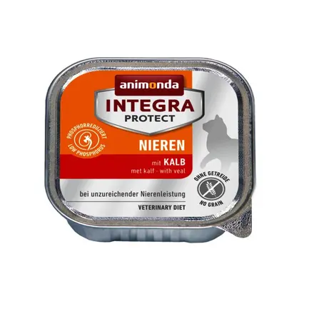 Корм вологий ветеринарний для котів Integra Protect Renal dishes with Veal при хворобах нирок, з телятиною, 100 г