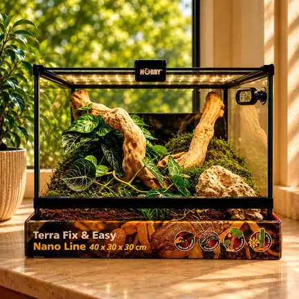 Тераріум скляний Hobby Terra Fix & Easy Nano Line 40x40x30см (36038): додаткове фото 3
