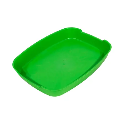 Туалет мілкий без сітки зелений 37x28x6 см, Lucky Pet