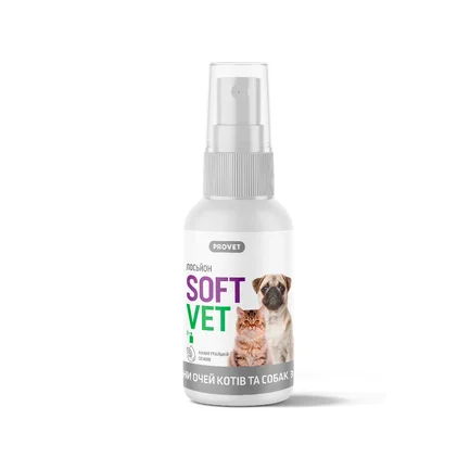 Лосьйон PROVET SOFTVET для гігієни очей котів і собак 30 мл: додаткове фото 2