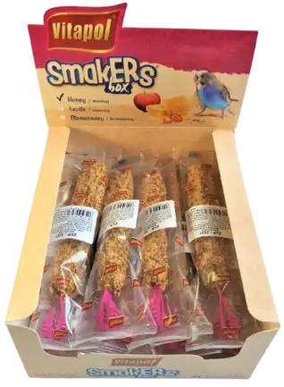 Колба Vitapol Smakers Box для папугай, зі смаком меду, упаковка 12 шт