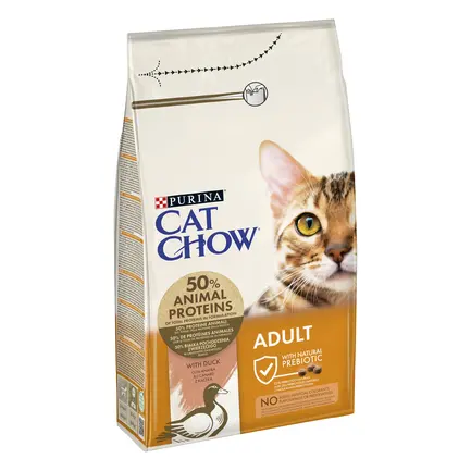 Сухий корм CAT CHOW Adult для дорослих котів з качкою 1,5 кг: додаткове фото 3
